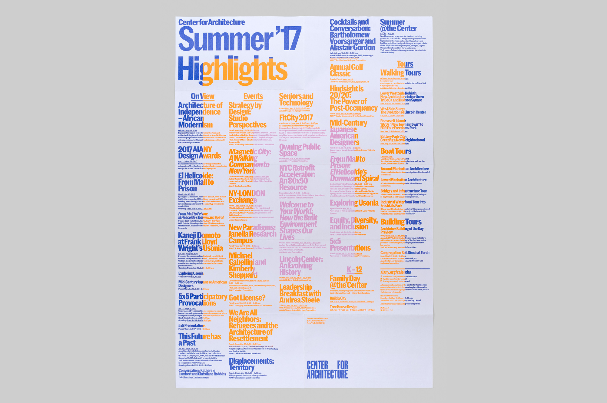 Highlights Poster Series - MTWTF