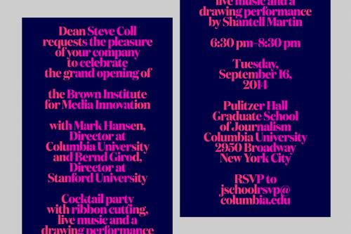 Brown Institute for Media Innovation identity and website - MTWTF